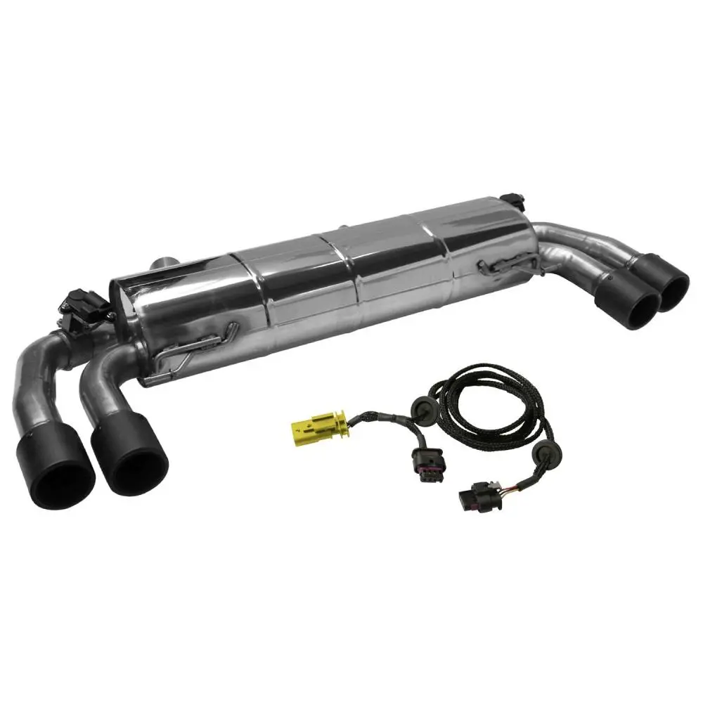 Bastuck Sportauspuff für BMW 330i Typ G21 (Touring) für Serienklappensteuerung 2x 2x90mm Carbon, Race-Look