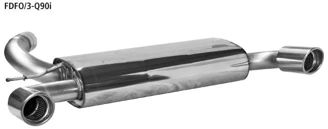 Bastuck Sportauspuff für Ford Focus III Typ DYB Facelift (Schrägheck) 2x 1x90mm, gerade