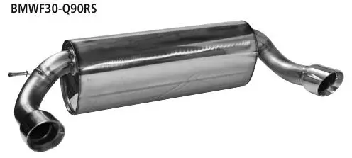 Bastuck Sportauspuff für BMW 330d Typ F30 (Limousine) 2x 1x90mm, 30° schräg geschnitten, Race-Look