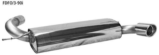 Bastuck Sportauspuff für Ford Focus III Typ DYB Facelift (Schrägheck) 1x90mm, gerade Bastuck Sportauspuff für Ford Focus III DYB kaufen