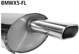Bastuck Sportauspuff BMW X5 E53 2x 135x75mm 