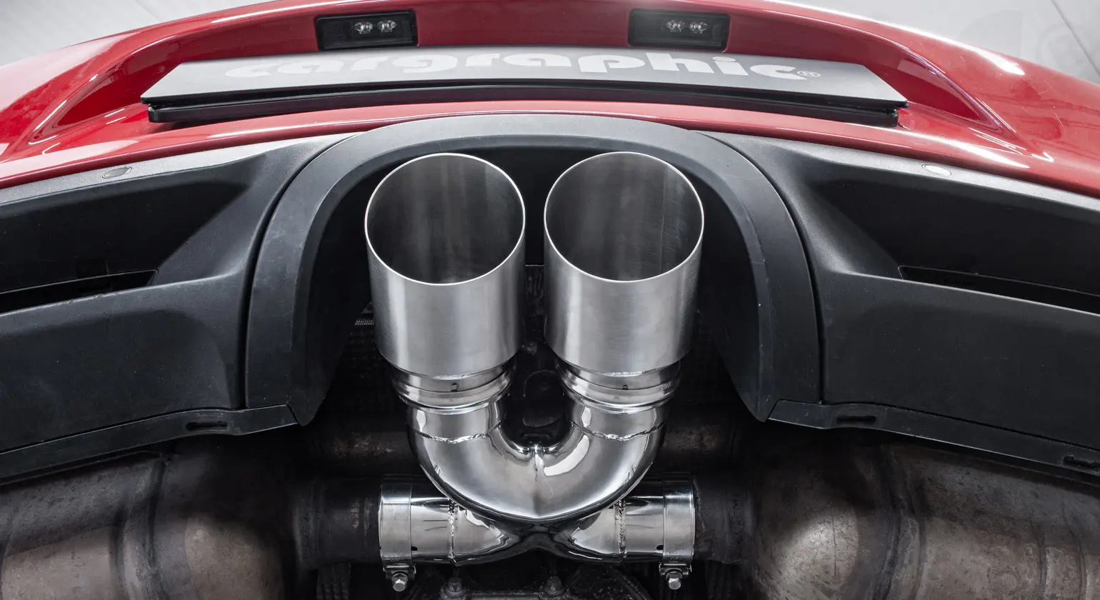 CARGRAPHIC Sport-Endrohr für Porsche 981 Tuning