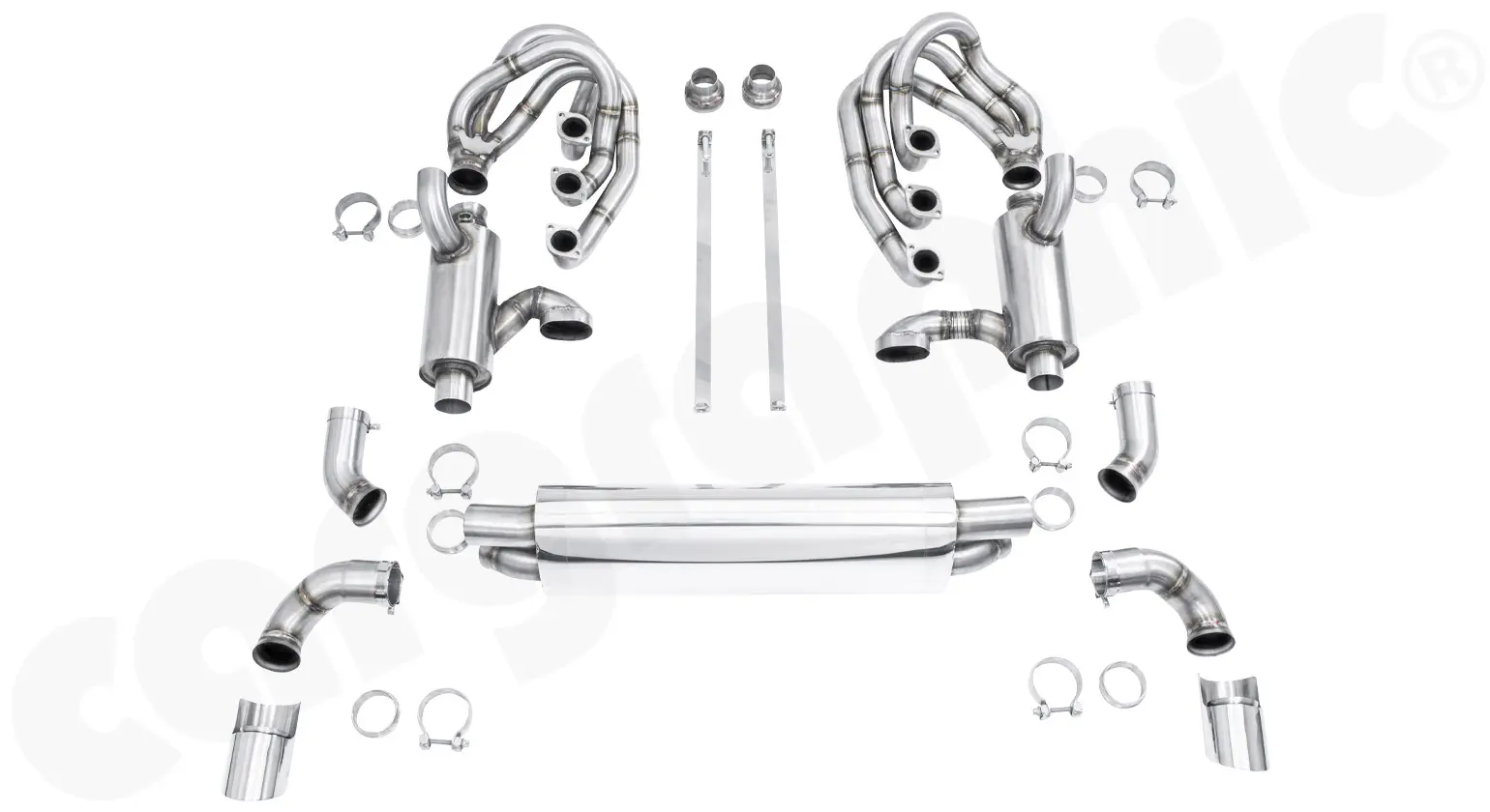 CARGRAPHIC GT Sport Abgasanlage für Porsche 964 