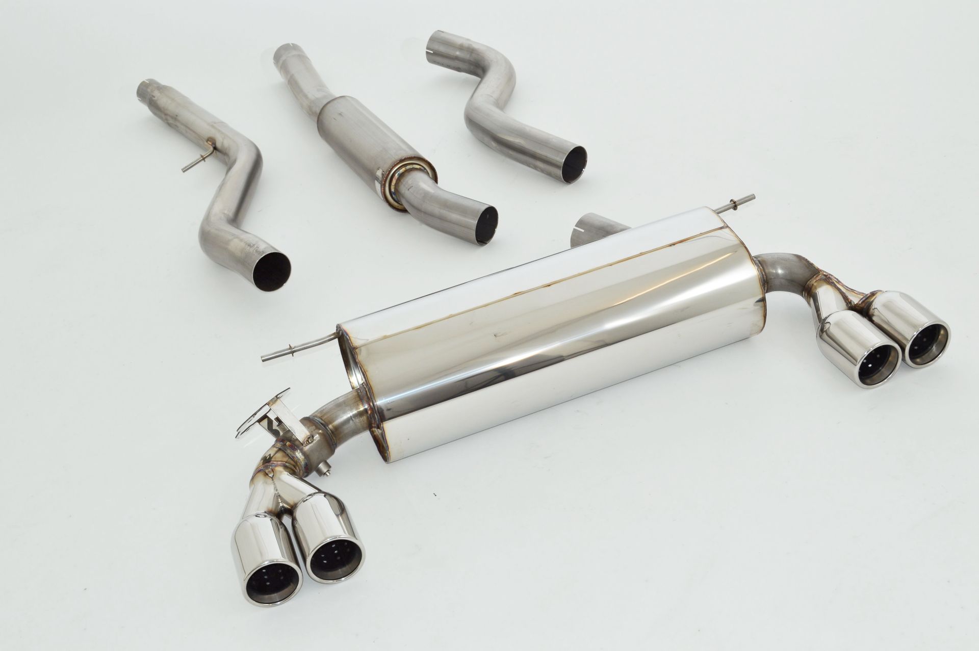 Friedrich Motorsport 76mm Duplex-Anlage Edelstahl 