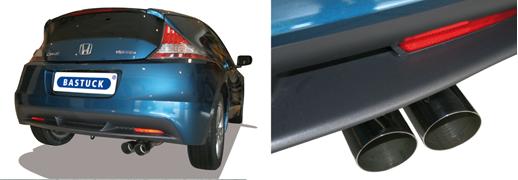 Bastuck Sportauspuff Honda CR-Z 2x76mm schräg Foto