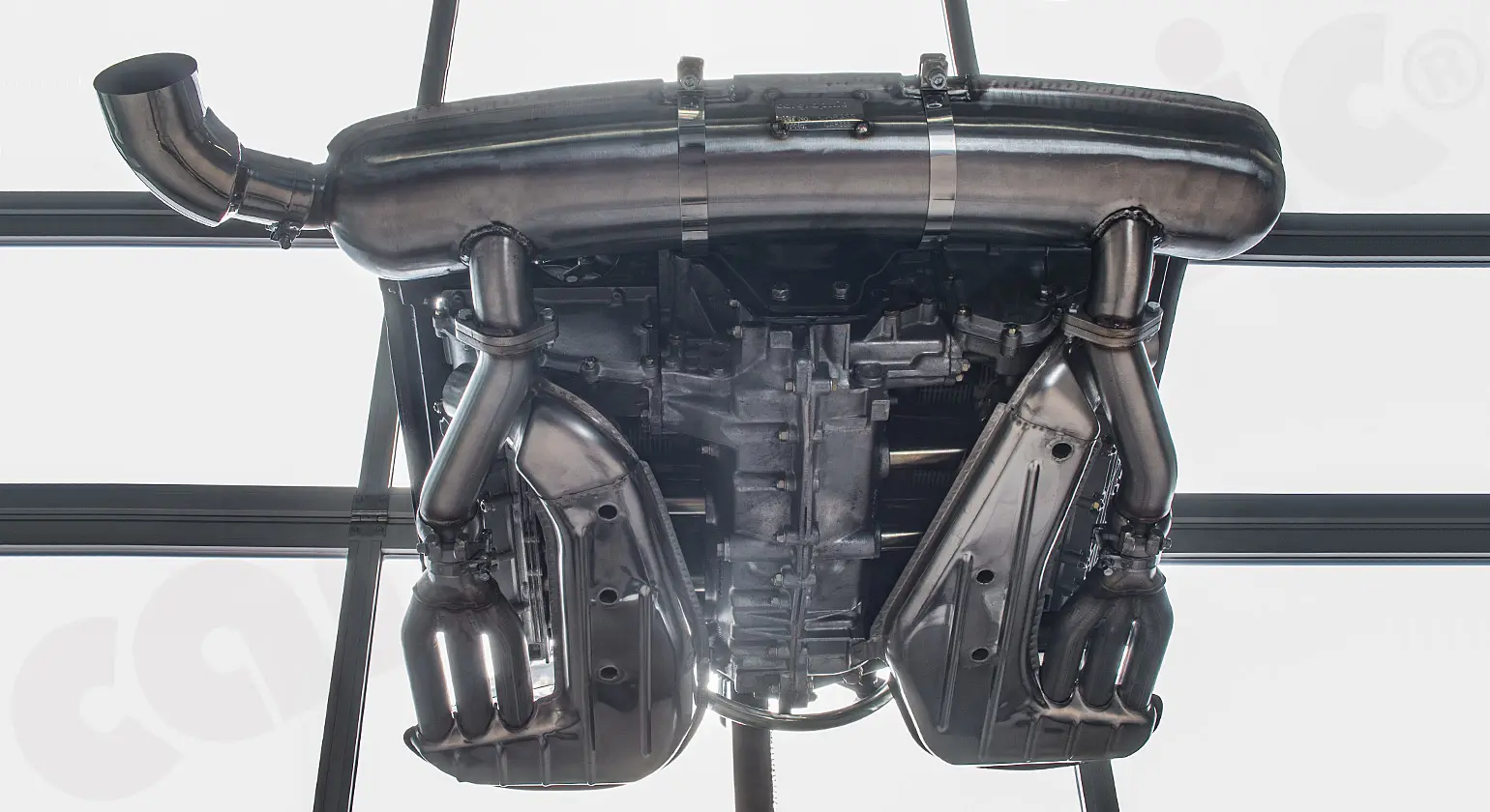 CARGRAPHIC Sportabgasanlage für Porsche 911 G-Modell Foto