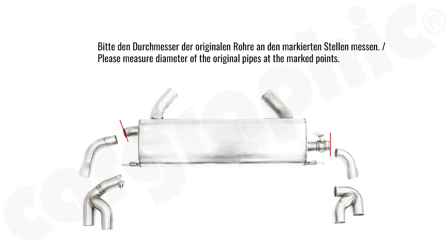 CARGRAPHIC Doppelendrohrsatz für BMW X5 G05 / X6 G06 