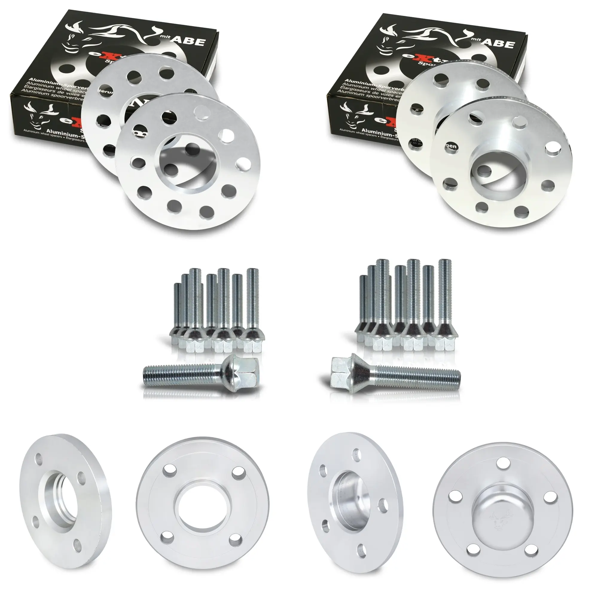 Spurverbreiterung Set 30mm inkl. Radschrauben passend für BMW 5er G5L, G30, G31, G38