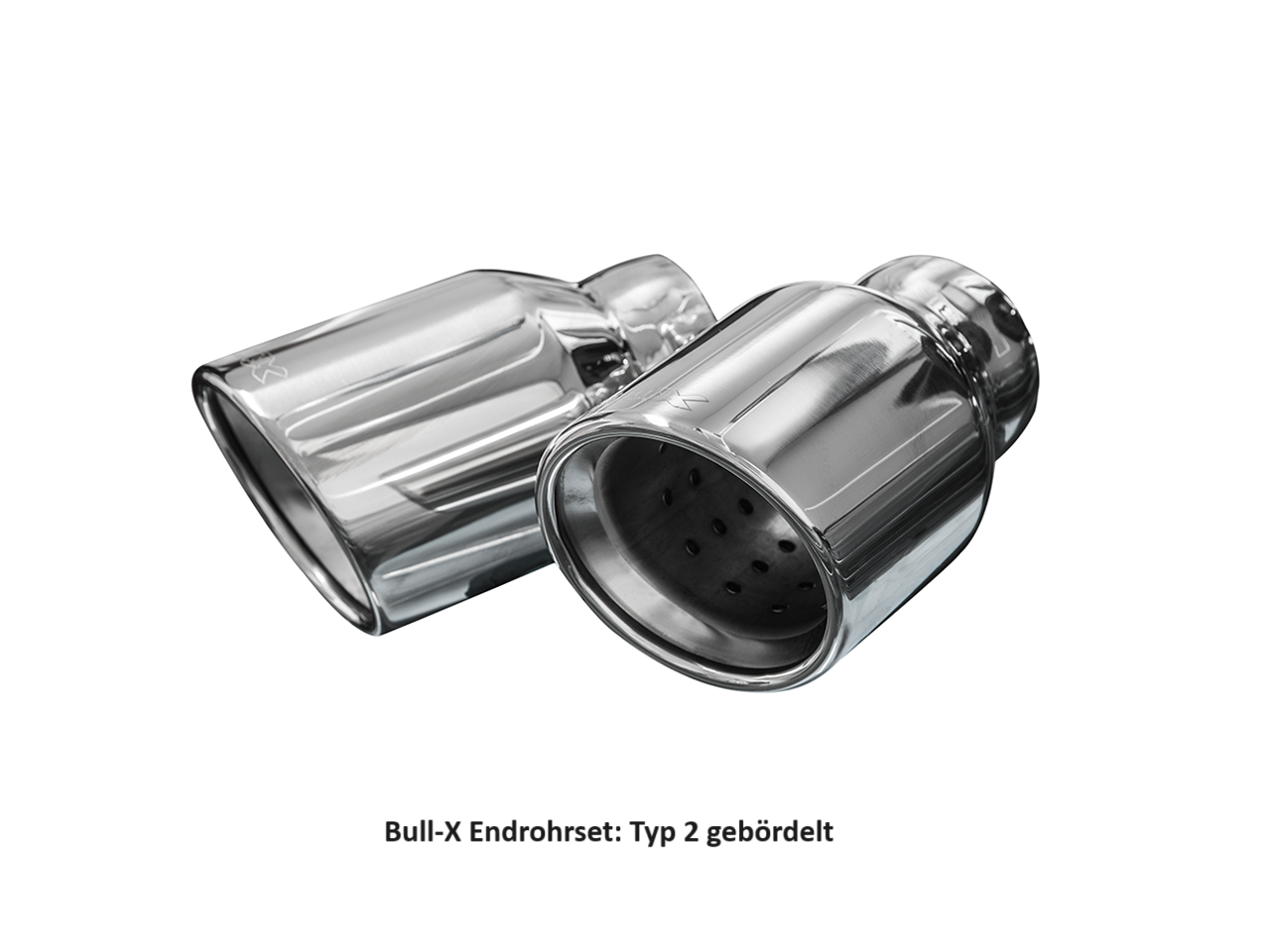 Bull-X ECE Endschalldämpfer 3" für Golf 5/6