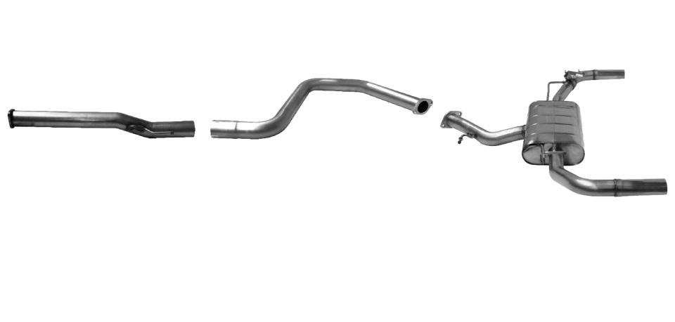 Bastuck Komplettanlage für Kia ProCeed Typ CD 2x 1x63mm