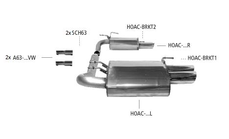 Bastuck Sportauspuff Honda Accord VII 2x 1x100mm kaufen