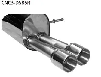 Bastuck Sportauspuff für Citroen DS3 2x85mm, Race-Look