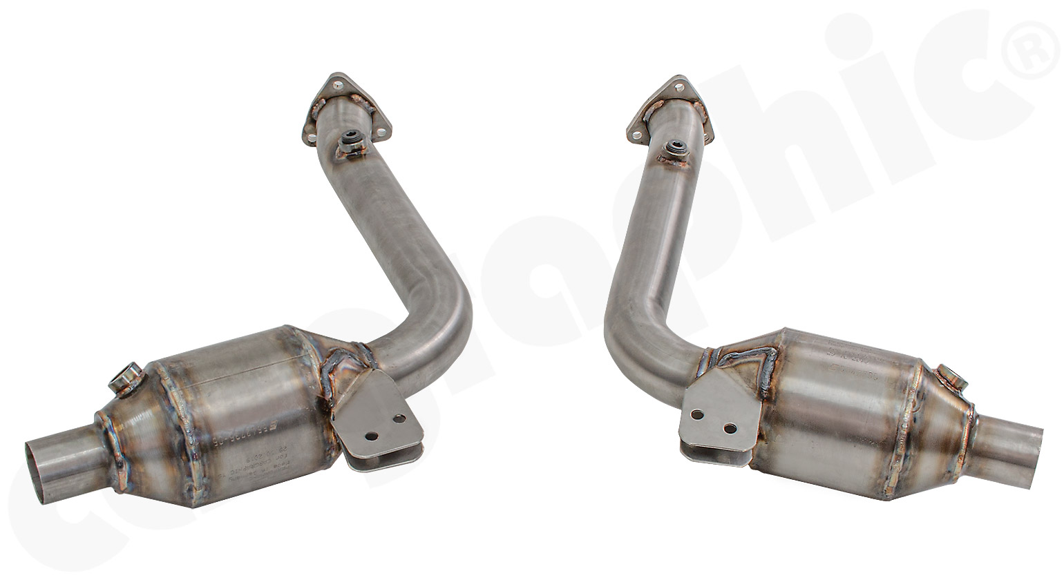 CARGRAPHIC Sport Katalysatorsatz 100-Zellen für Porsche 986 Boxster 2,5L
