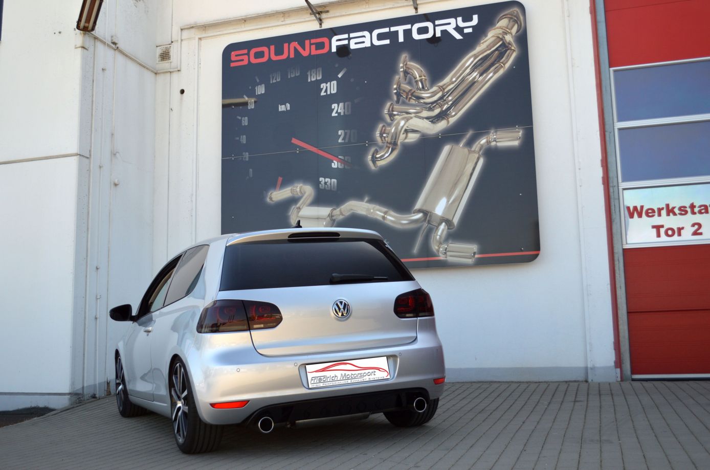 Friedrich Motorsport Duplex Endschalldämpfer VW Golf VI kaufen