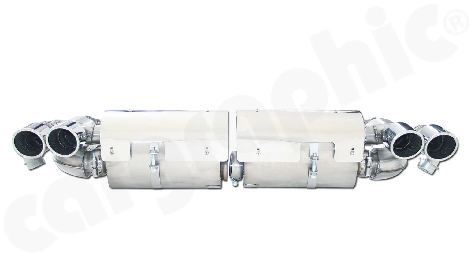 CARGRAPHIC Turbo-Back Auspuff für Porsche 997 