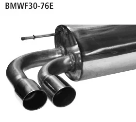 Bastuck Edelstahl Komplettanlage ab Kat BMW 3er F31 Touring 316i 136PS 1.6l Turbo 2x76mm rund scharf abgeschrägt