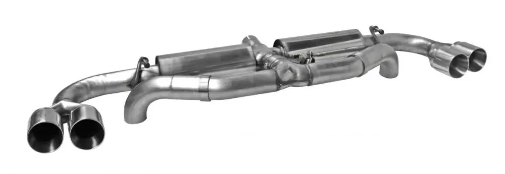 Bastuck Sportauspuff für Alfa Romeo 4C mit Klappensteuerung 2x 2x85mm, gerade Race-Look