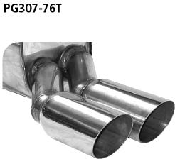 Bastuck Sportauspuff für Peugeot 307 2x76mm, abgeschrägt Bastuck Sportauspuff Peugeot 307 2x76mm abgeschrägt kaufen