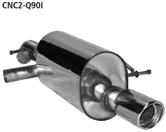 Bastuck Sportauspuff für Citroen C2 2x 1x90mm, gerade