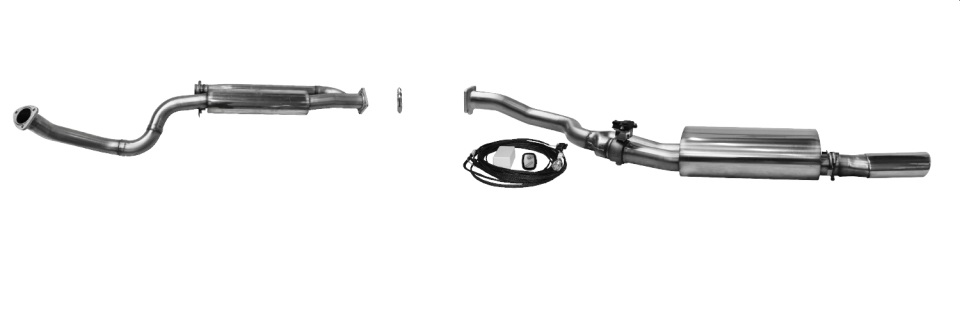 Bastuck Komplettanlage für Porsche 944 120x80mm, oval