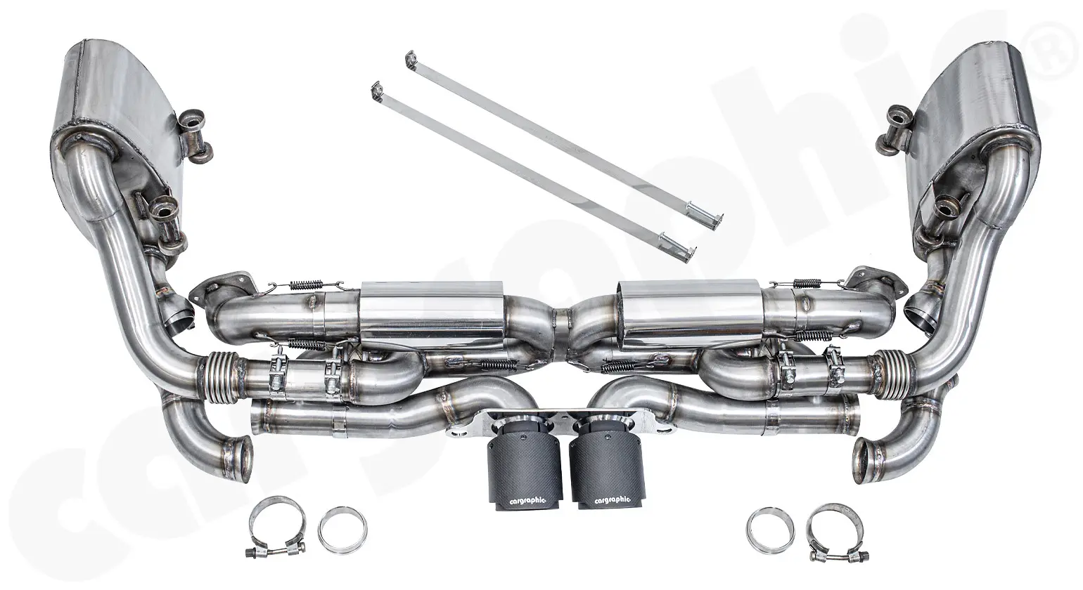 CARGRAPHIC GT3 Look Abgasanlage für Porsche 991 Bild