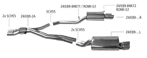  Bastuck Sportauspuff für BMW Z4 E89 2x76mm kaufen