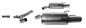 Bastuck Sportauspuff für Opel Vectra C GTS 2x 2x76mm, mit Lippe 20° schräg geschnitten