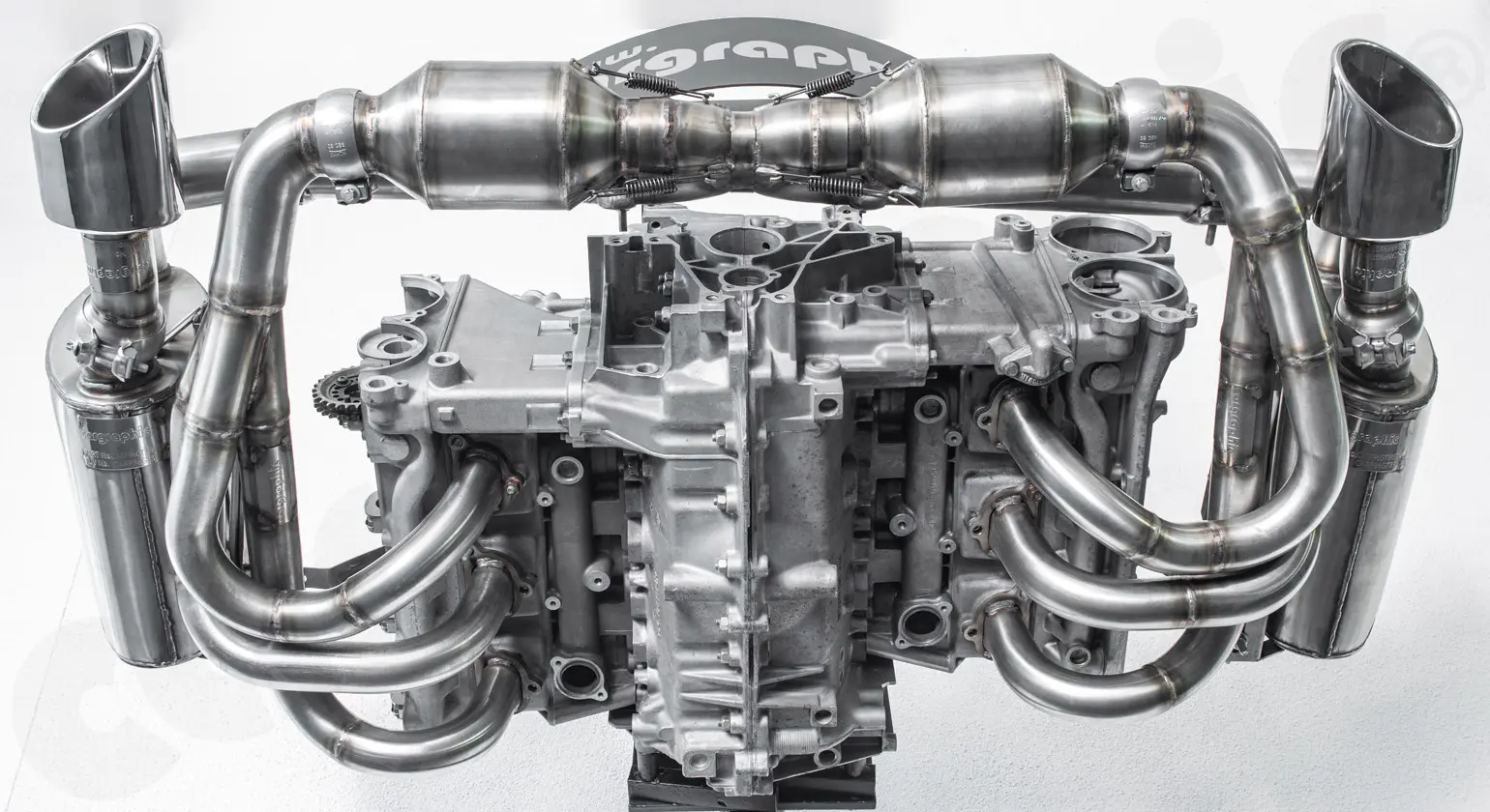 CARGRAPHIC R-Sportabgasanlage für Porsche 996.2 GT3 Tuning