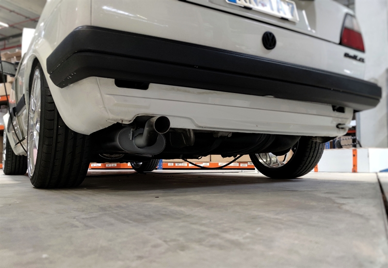 TA Technix Sportendschalldämpfer VW Golf II Foto