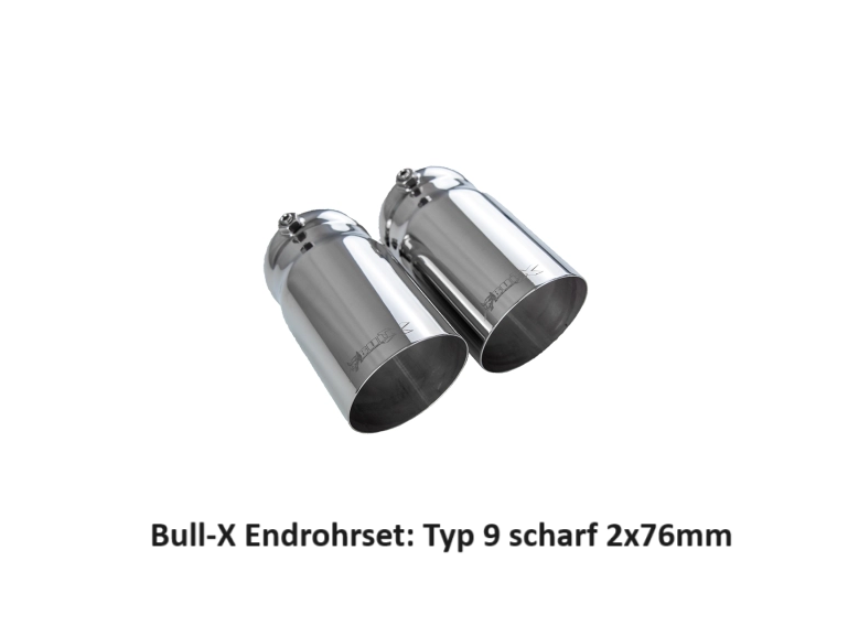 Bull-X ECE Endschalldämpfer 3 Zoll für Golf 5/6 Tuning