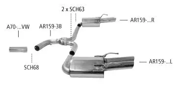 Bastuck Sportauspuff Alfa Spider 939 2x70mm kaufen