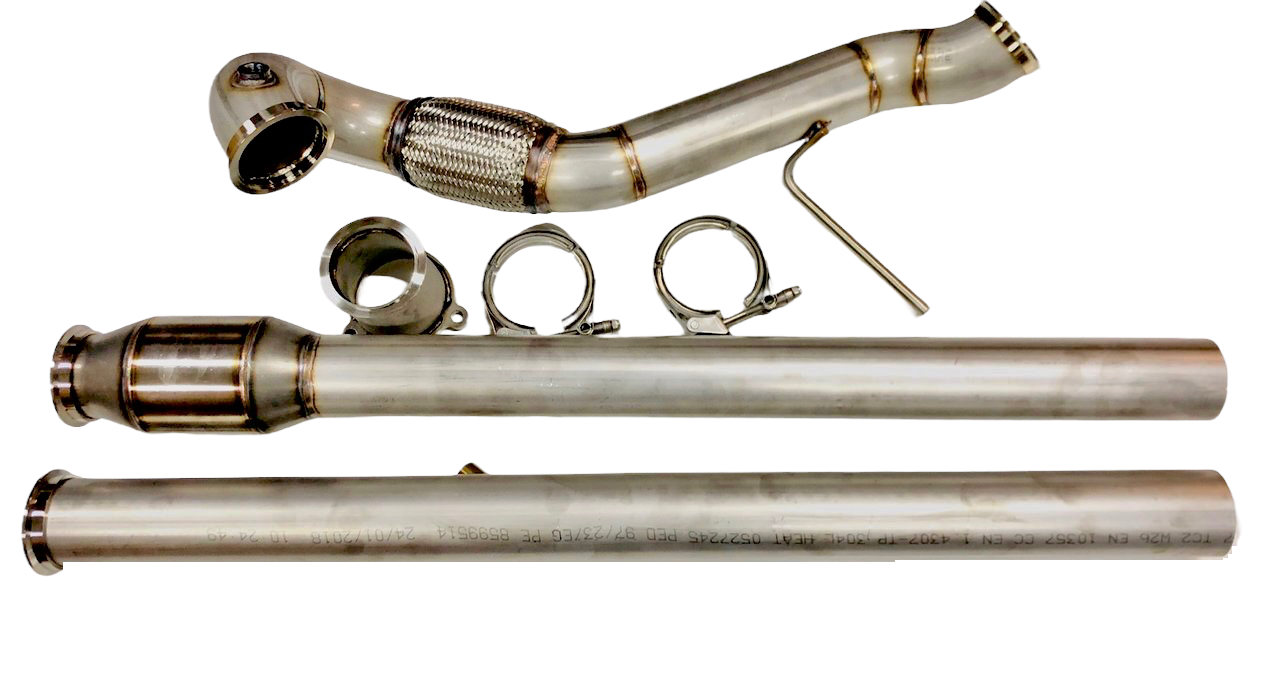Zinram 1.8T Downpipe S3 TT 1M mit Katalysator Wechselsystem