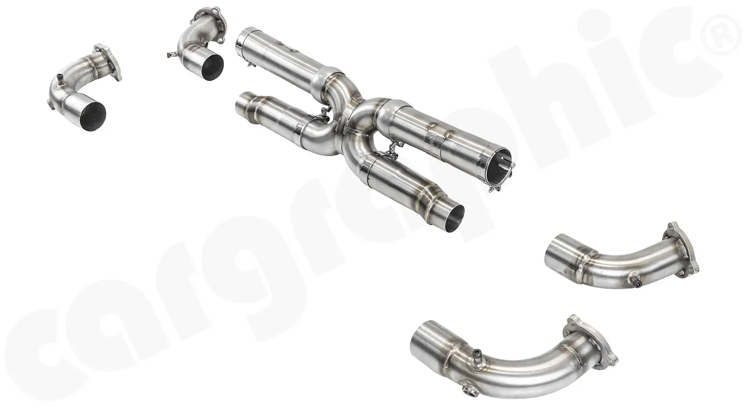 CARGRAPHIC X-Pipe Ersatzrohrsatz für Porsche 997.1 Foto