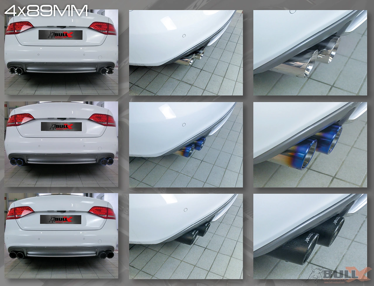 EGO-X/Bull-X Abgasanlage 3 Zoll für Audi A4/A5/S4/S5 B8 Bild