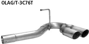 Bastuck Sportauspuff für Opel Astra G 2x76mm