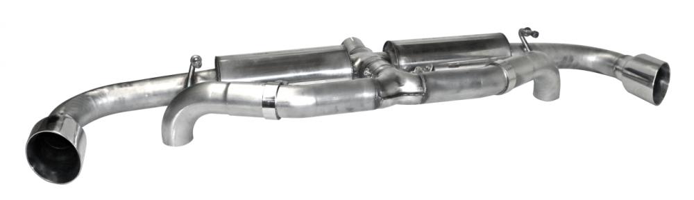 Bastuck Sportauspuff für Alfa Romeo 4C mit Klappensteuerung 2x 1x100mm, 30° schräg geschnitten Race-Look