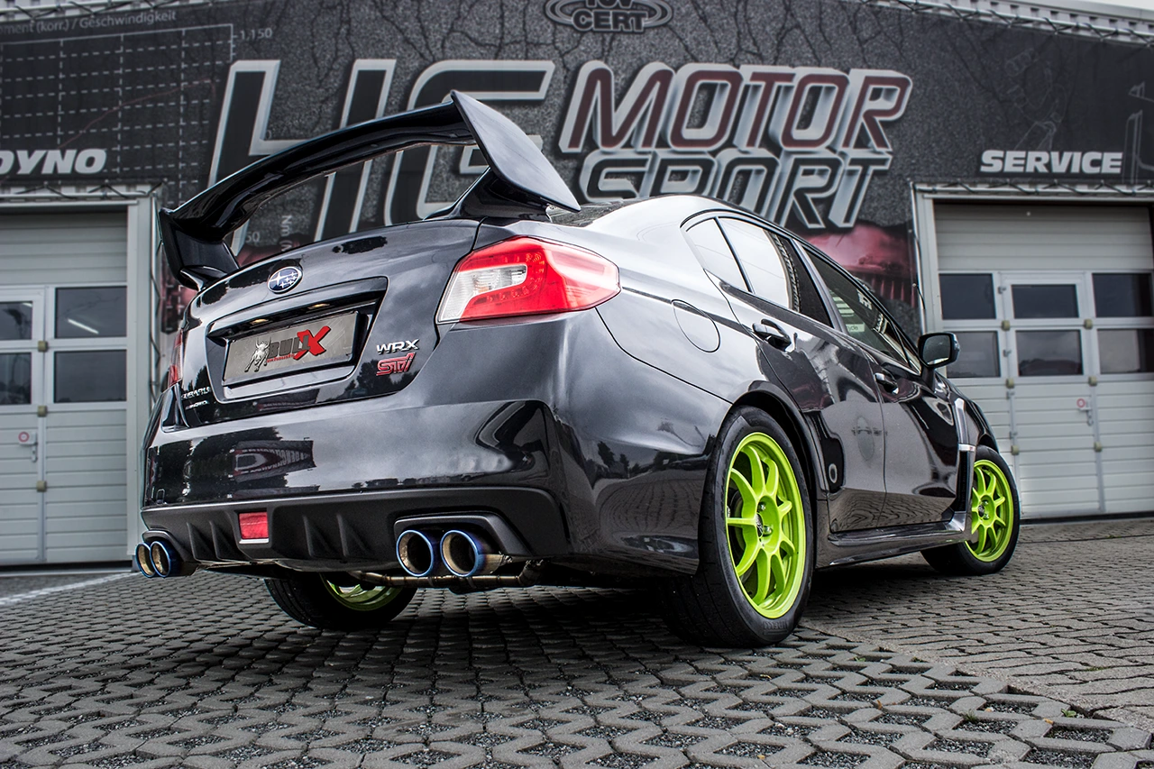 EGO-X Abgasanlage 3 Zoll Subaru WRX STI 2.5 Foto