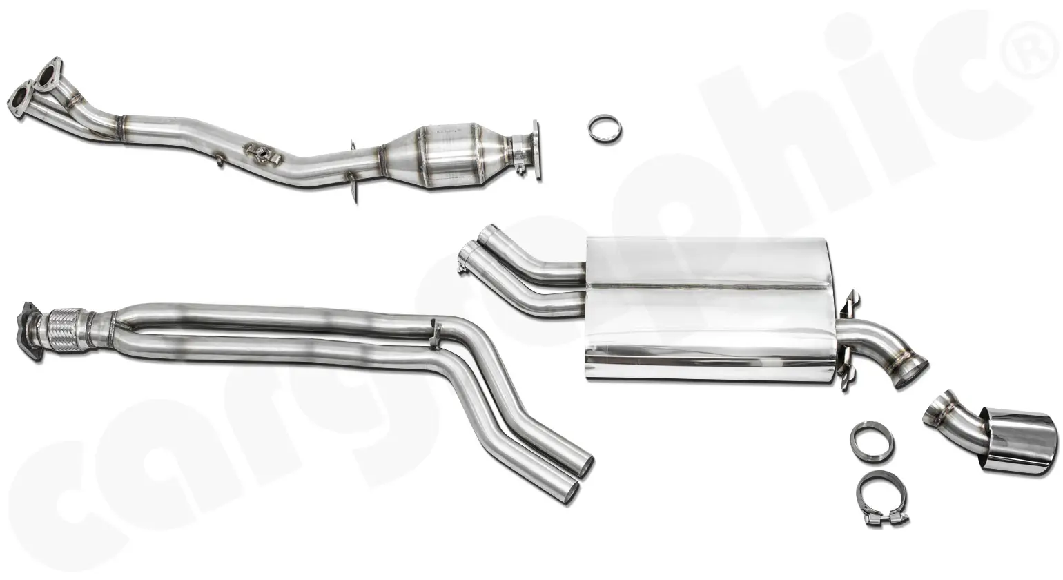 CARGRAPHIC N-GT Abgasanlage für Porsche 968 
