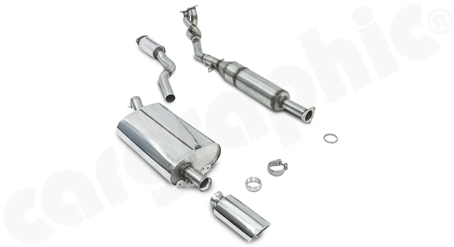 CARGRAPHIC N-GT Abgasanlage für Porsche 944 S2 