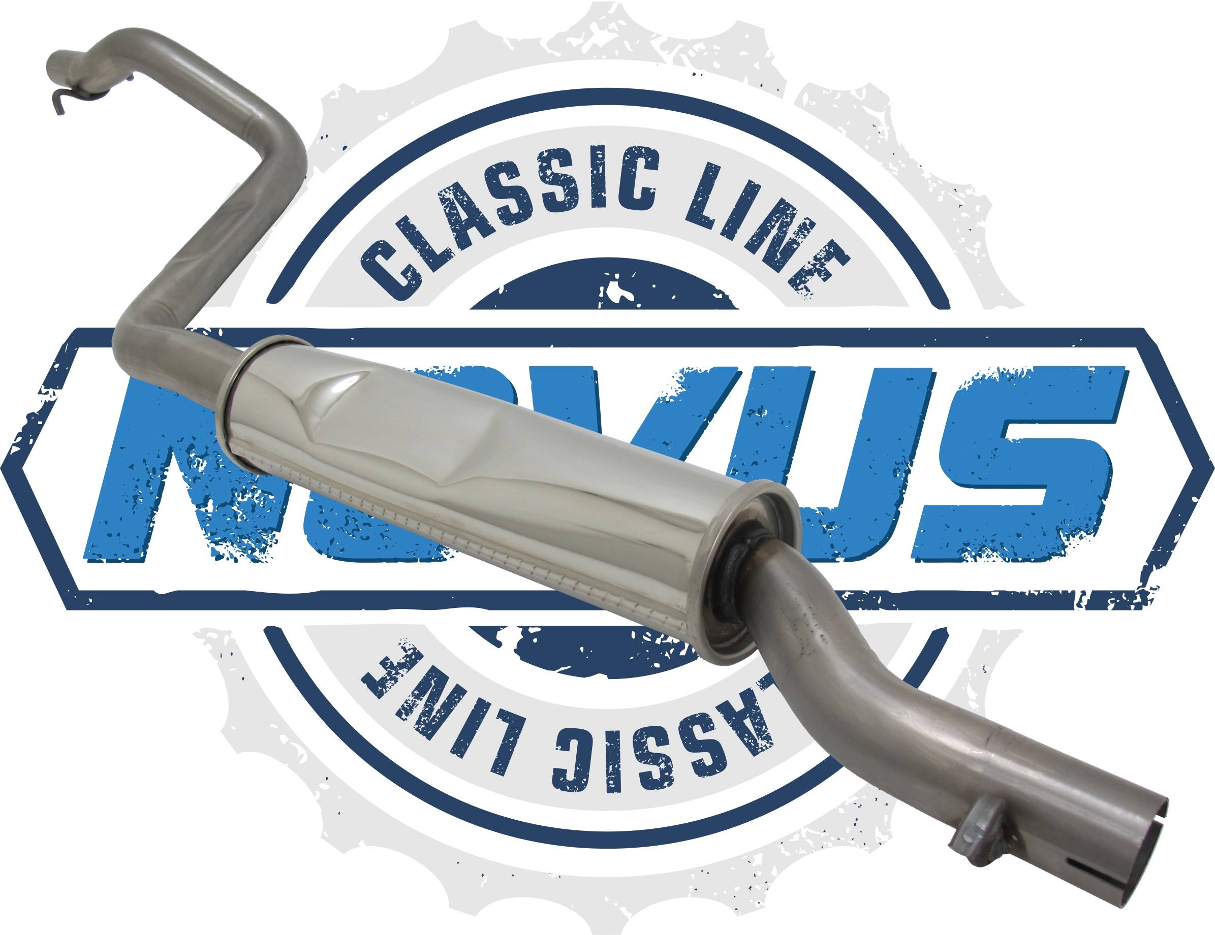 Novus Classic Edelstahl Vorschalldämpfer für Golf 1 GTI + Cabriolet Jetta 1 Scirocco 53 53B