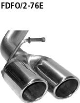 Bastuck Sportauspuff für Ford Focus II Schrägheck für Fahrzeuge bis Baujahr 09/2007 2x76mm, mit Lippe 20° schräg geschnitten  Bastuck Sportauspuff Ford C-Max I 2x76mm schräg kaufen