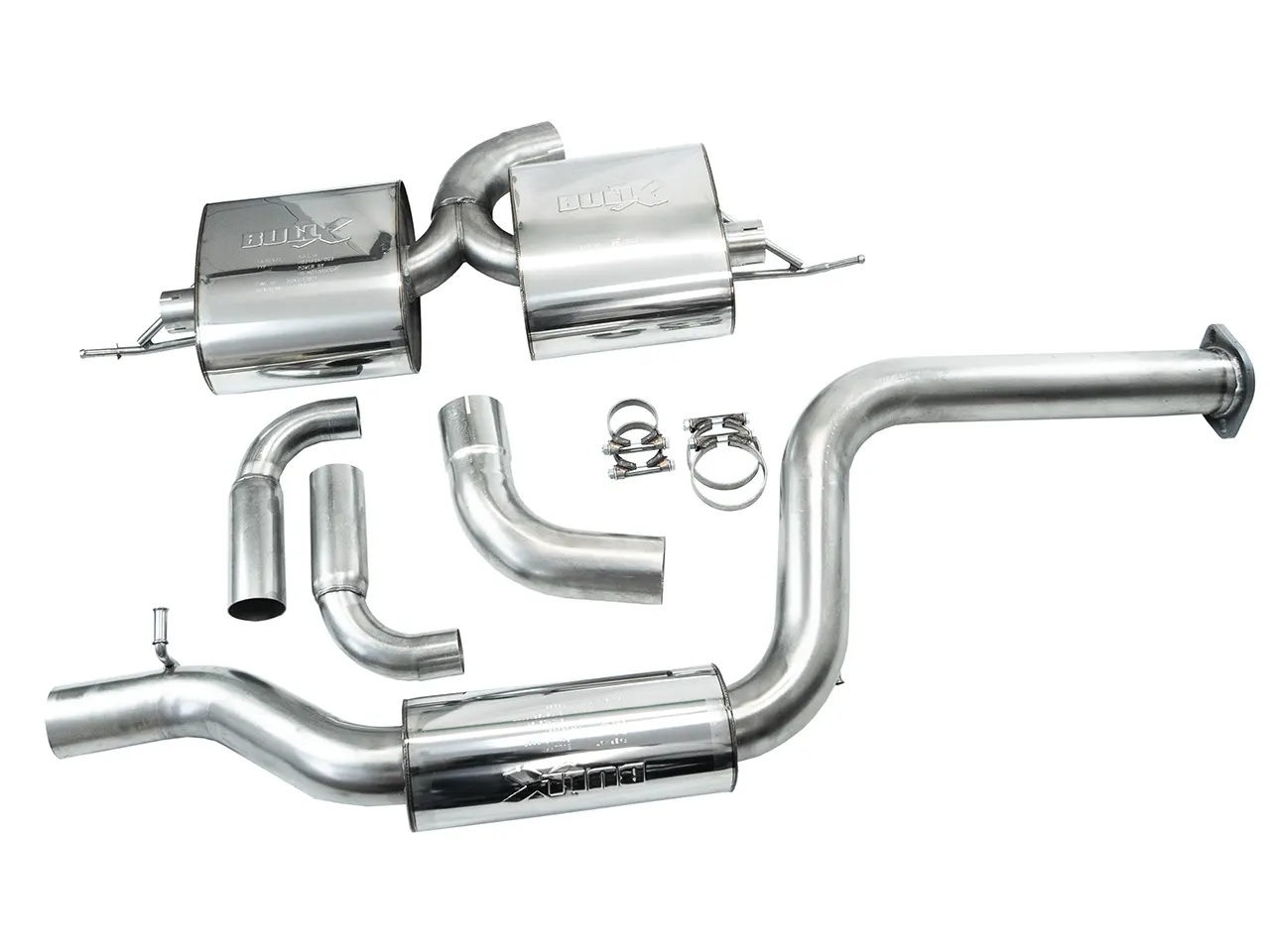Bull-X ECE Abgasanlage 3 Zoll für Volvo S40/V50 T5 Foto