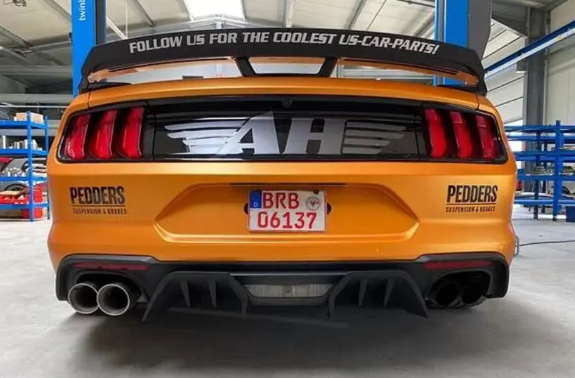 Grail Endrohre Edelstahl Schwarz für Mustang GT 