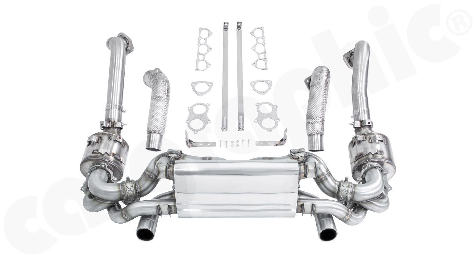 CARGRAPHIC Abgasanlage ab Katalysator für Porsche 718 Boxster / Cayman GTS GT4 4,0L