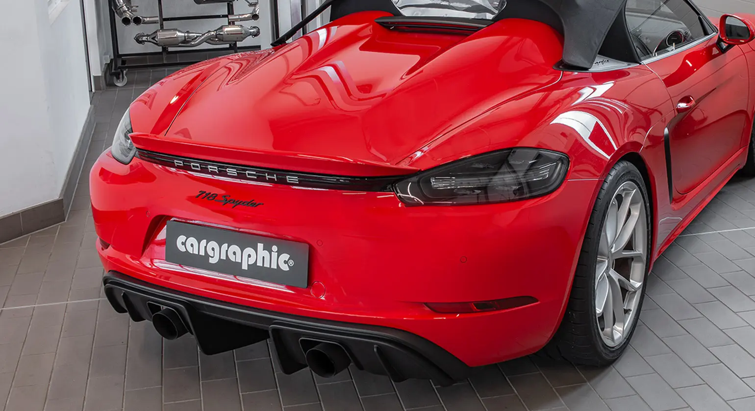 CARGRAPHIC Sport Endrohre für Porsche 718 Bild