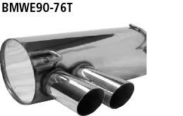 Bastuck Sportauspuff BMW 320si E90 2x76mm schräg kaufen