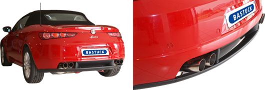 Bastuck Sportauspuff für Alfa Romeo Brera 2x70mm