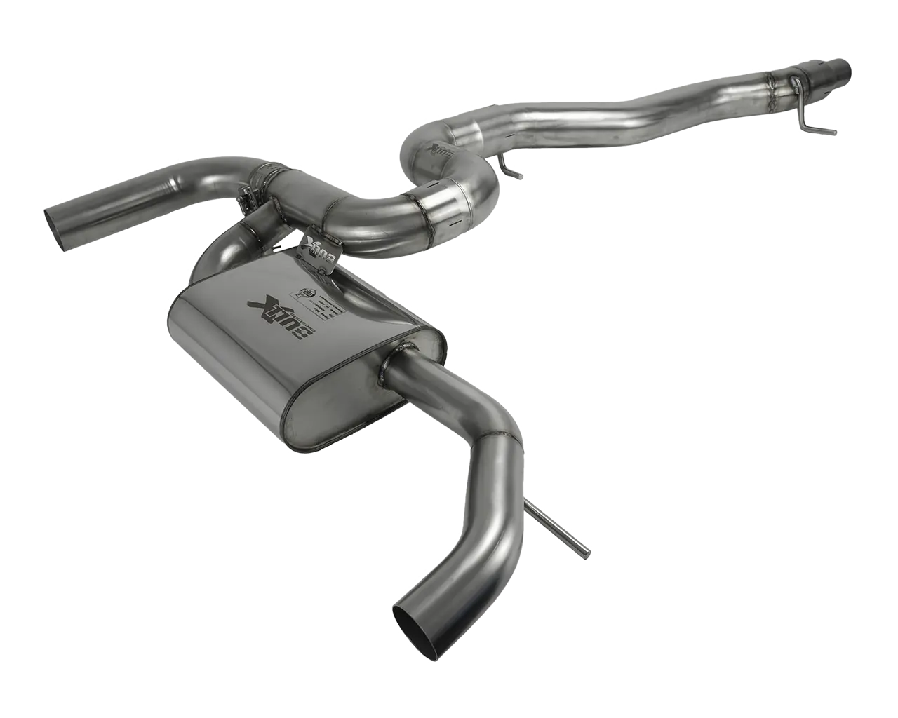 EGO-X 3,5" Sportauspuff für VW T-Roc R inkl. wählbaren Endrohren – ECE Zulassung