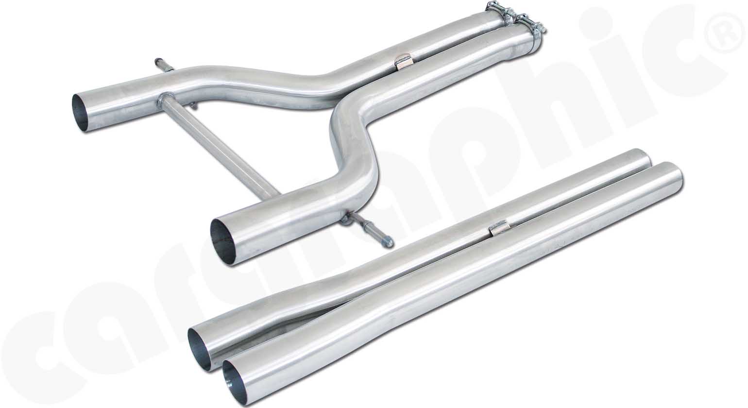 CARGRAPHIC Mittelschalldämpfer-Ersatzrohr für Porsche Panamera 970 S 4S 4,8L V8