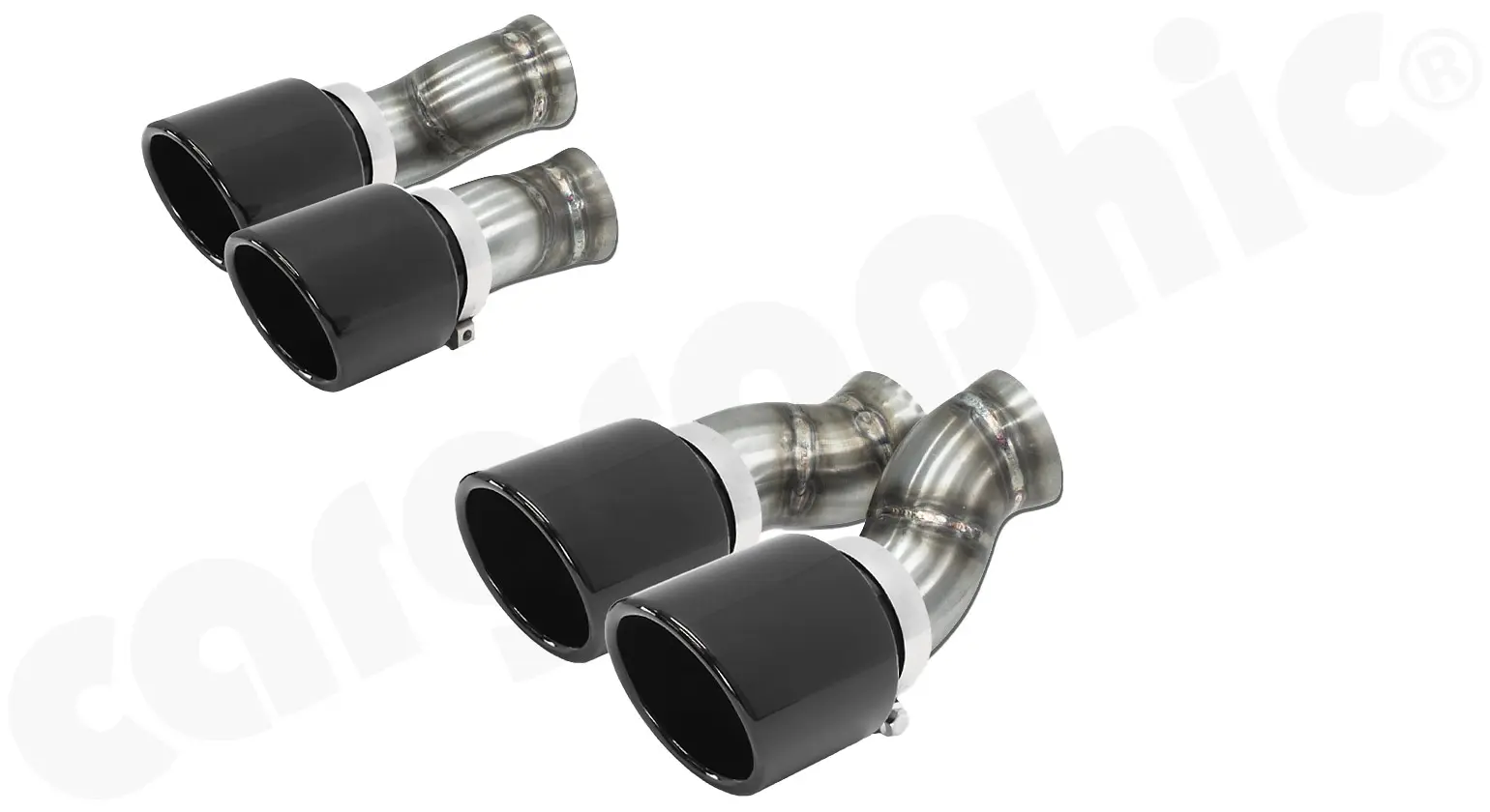 CARGRAPHIC Doppelendrohrsatz für Porsche Panamera 970.2 Bild